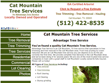 Tablet Screenshot of catmountain.austintreeremoval.net